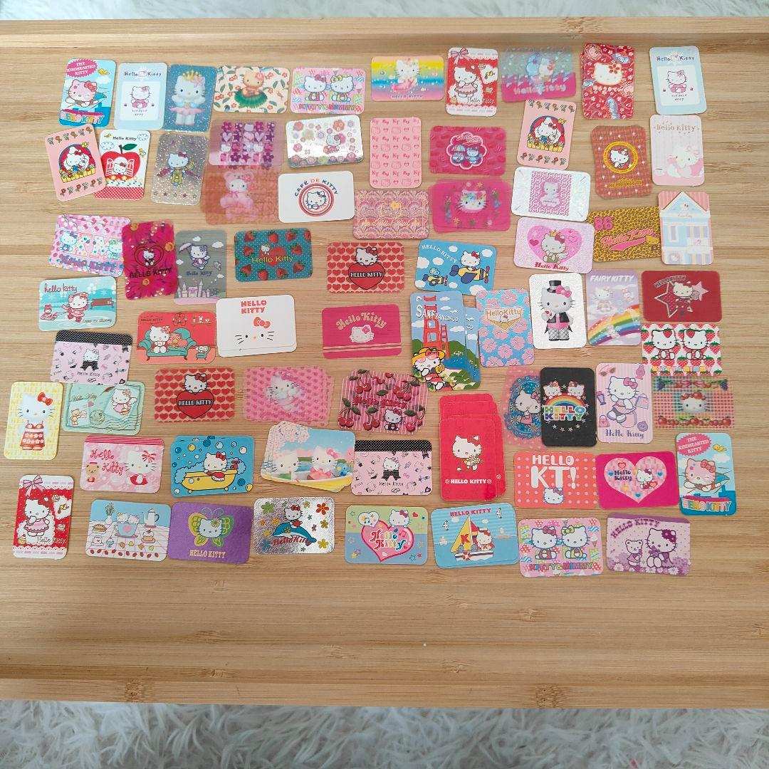 希少 レア》平成レトロ 当時物 ハローキティ フレークシール 96枚 e