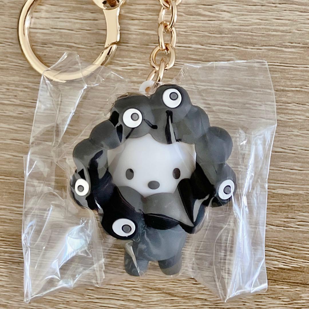 万博 ミャクミャク サンリオ キーホルダー 黒ミャクなりきり