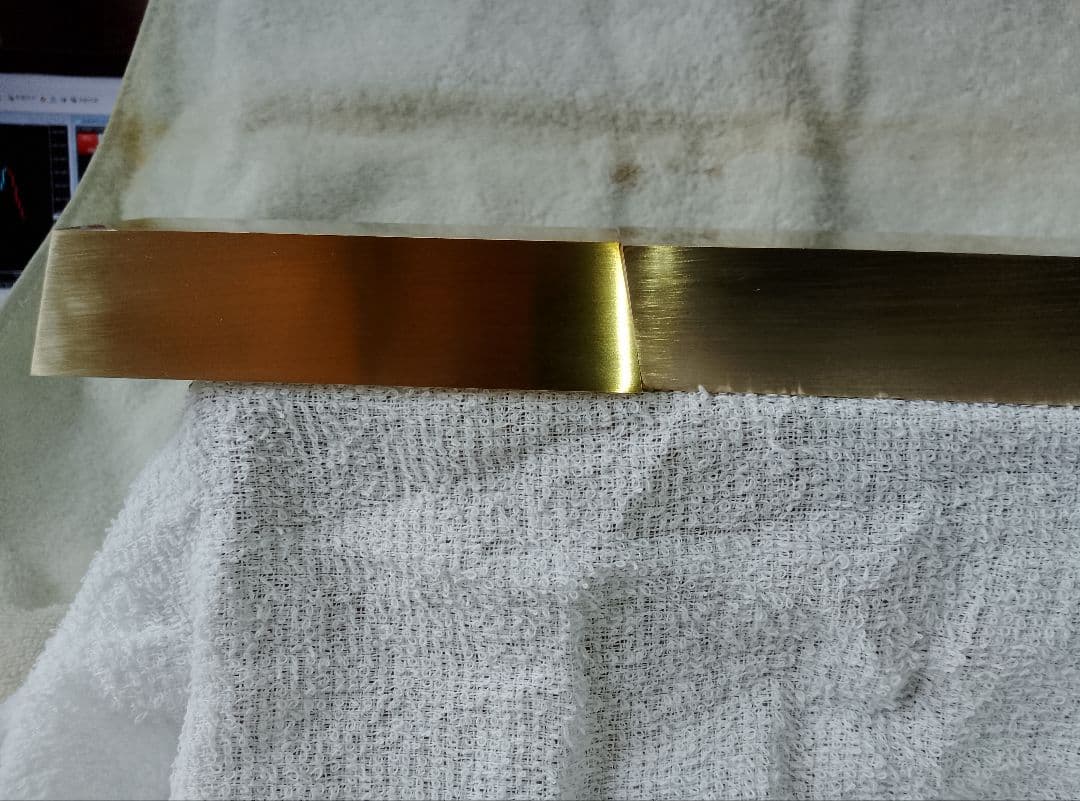 真鍮製台形型インゴット　３本セット　IG−１