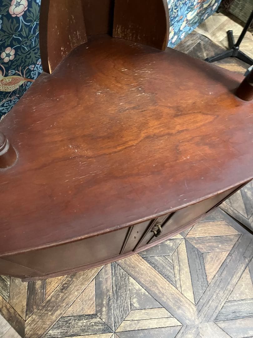 コーナーラック キャビネット 昭和レトロ 飾り棚 インテリア 当時物