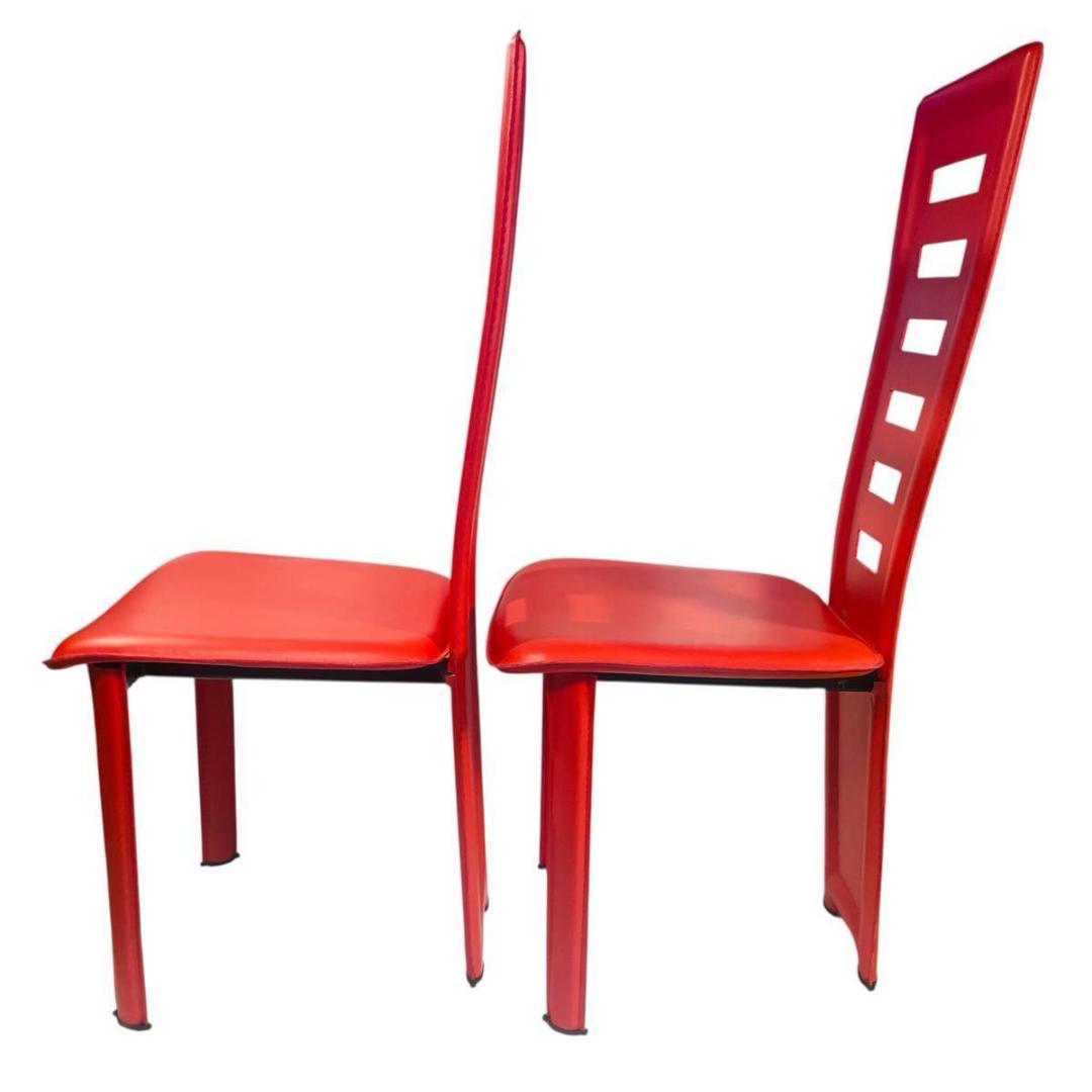 【廃盤・2脚セット】IDC大塚家具「ハイバックチェア」ミッドセンチュリー モダン