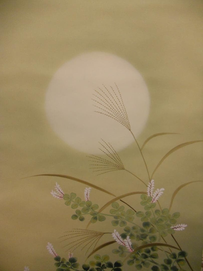 掛け軸 五郎 四季花 絹本 希少 軸装 茶道具 掛軸 美品 です。