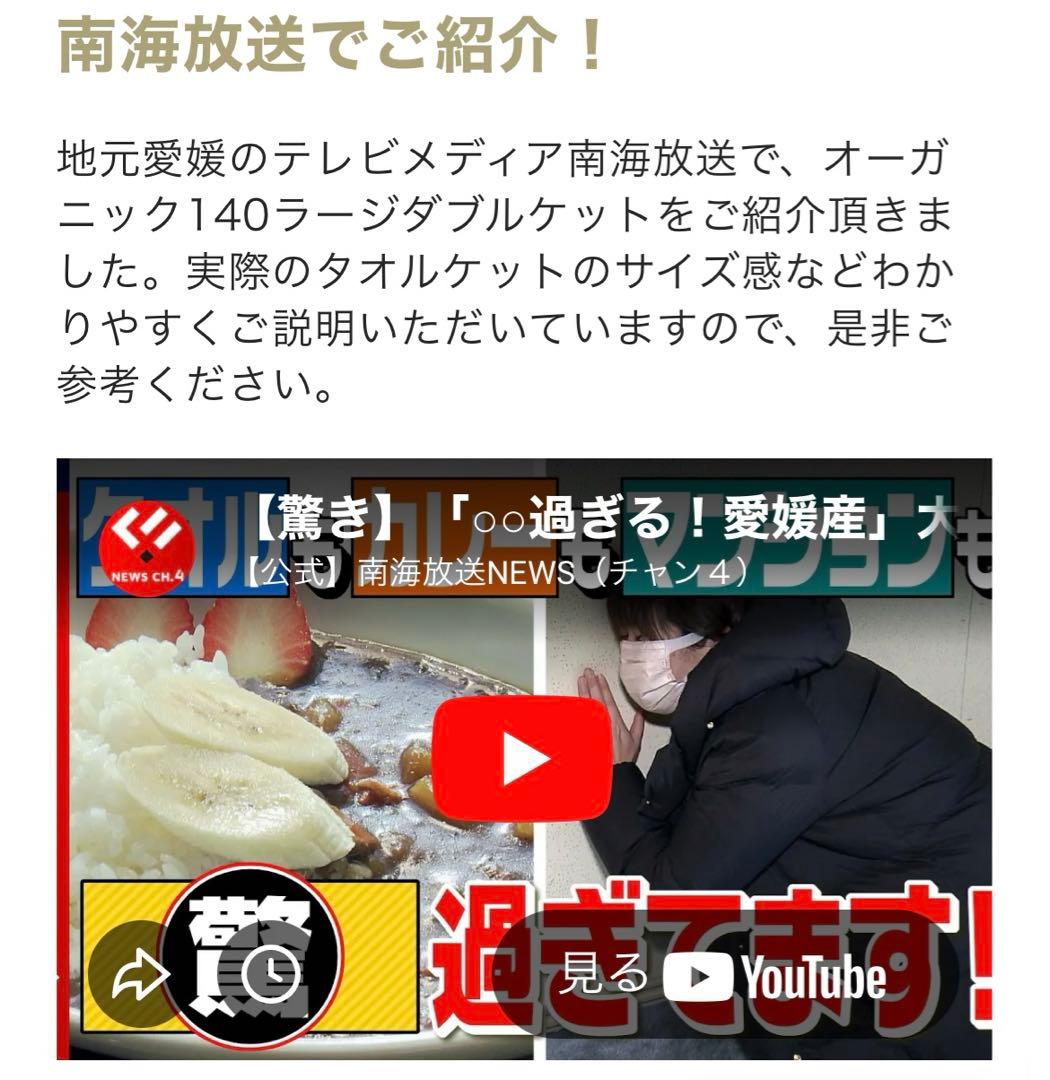 ★¥41,580- イケウチオーガニック140 ラージダブルタオルケット グレー