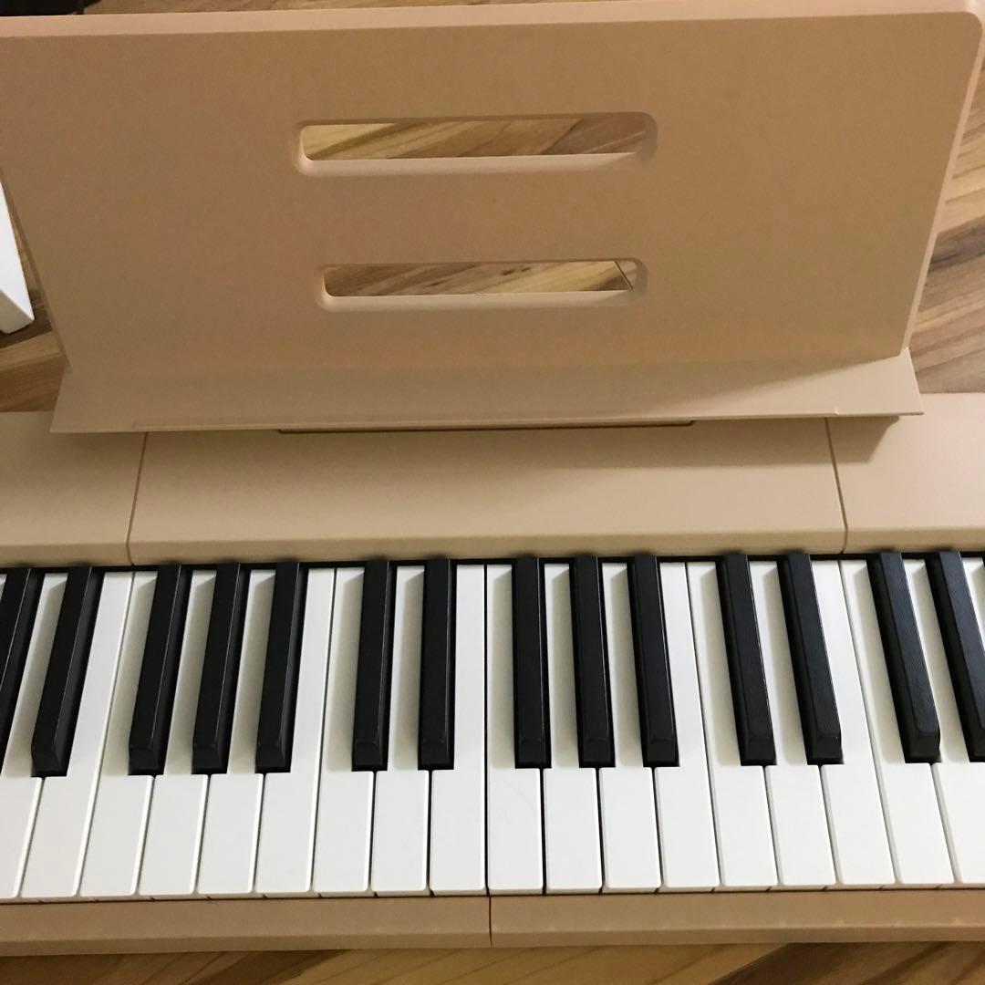 電子ピアノ 88鍵 ポータブル 充電式 初心者 オークベージュ - メルカリ