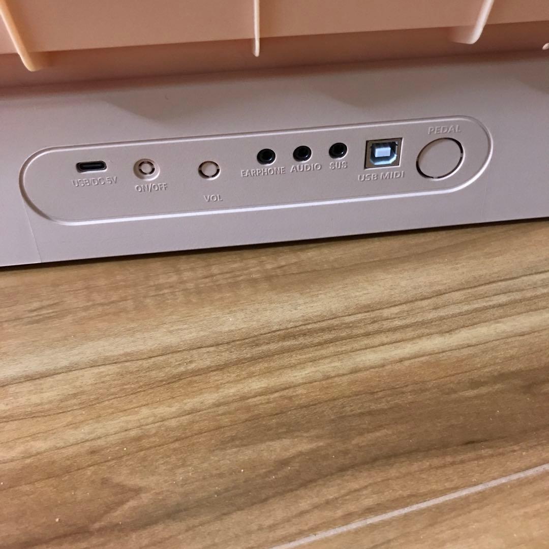 電子ピアノ 88鍵 ポータブル 充電式 初心者 オークベージュ - メルカリ