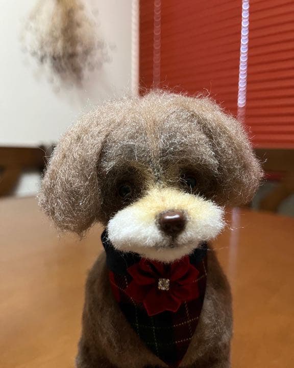 羊毛フェルト　トイプードル　ミックス犬