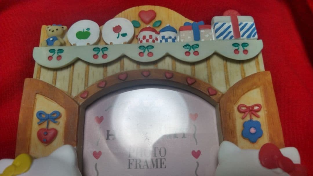 レア ハローキティ キティちゃん フォトフレーム サンリオ 陶器 ハート