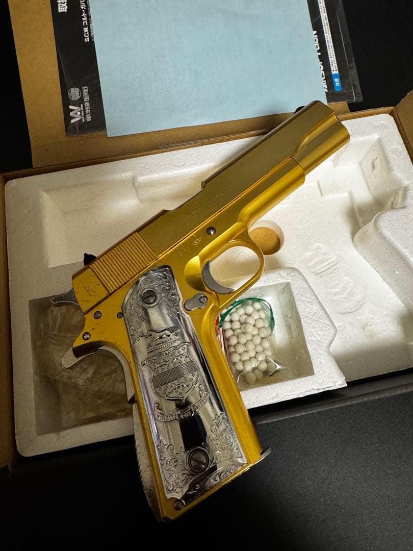 ウエスタンアームズ　コルトガバメント　ゴールド