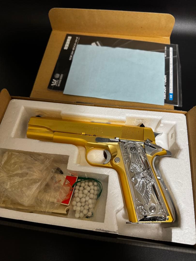 ウエスタンアームズ　コルトガバメント　ゴールド