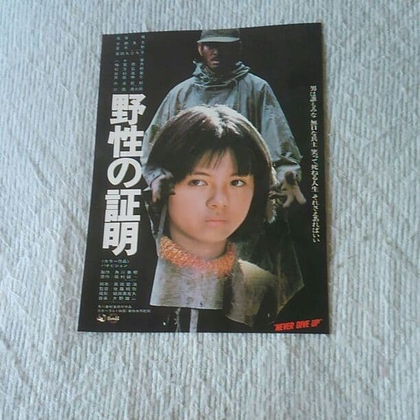 高倉健 薬師丸ひろ子 野性の証明 チラシ 角川映画 佐藤純彌 当時物