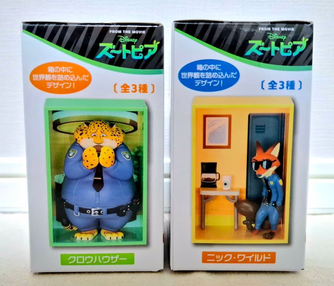 ズートピアモニタートップフィギュア　コンセプト　ブレイクタイム ニック　ジュディ