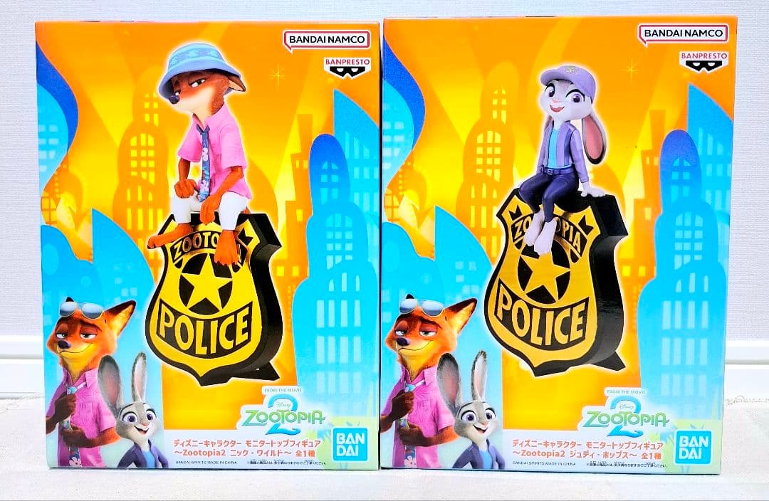 ズートピアモニタートップフィギュア　コンセプト　ブレイクタイム ニック　ジュディ