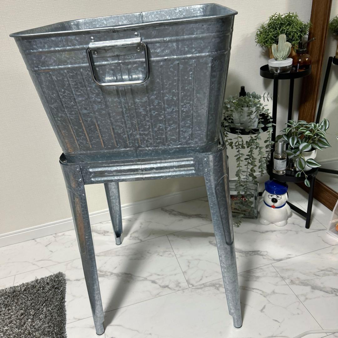 希少　ダルトン風　ヴィンテージ　スタンドタブ　インダストリアル　ガーデン雑貨