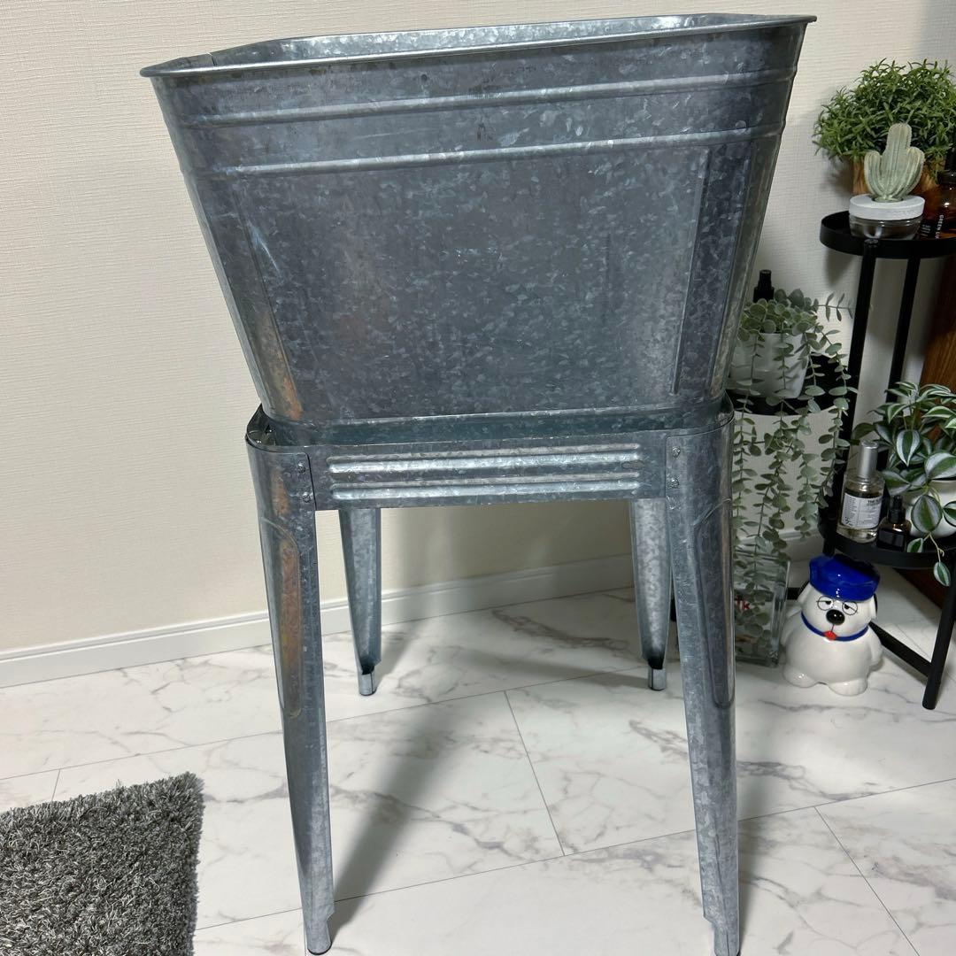 希少　ダルトン風　ヴィンテージ　スタンドタブ　インダストリアル　ガーデン雑貨