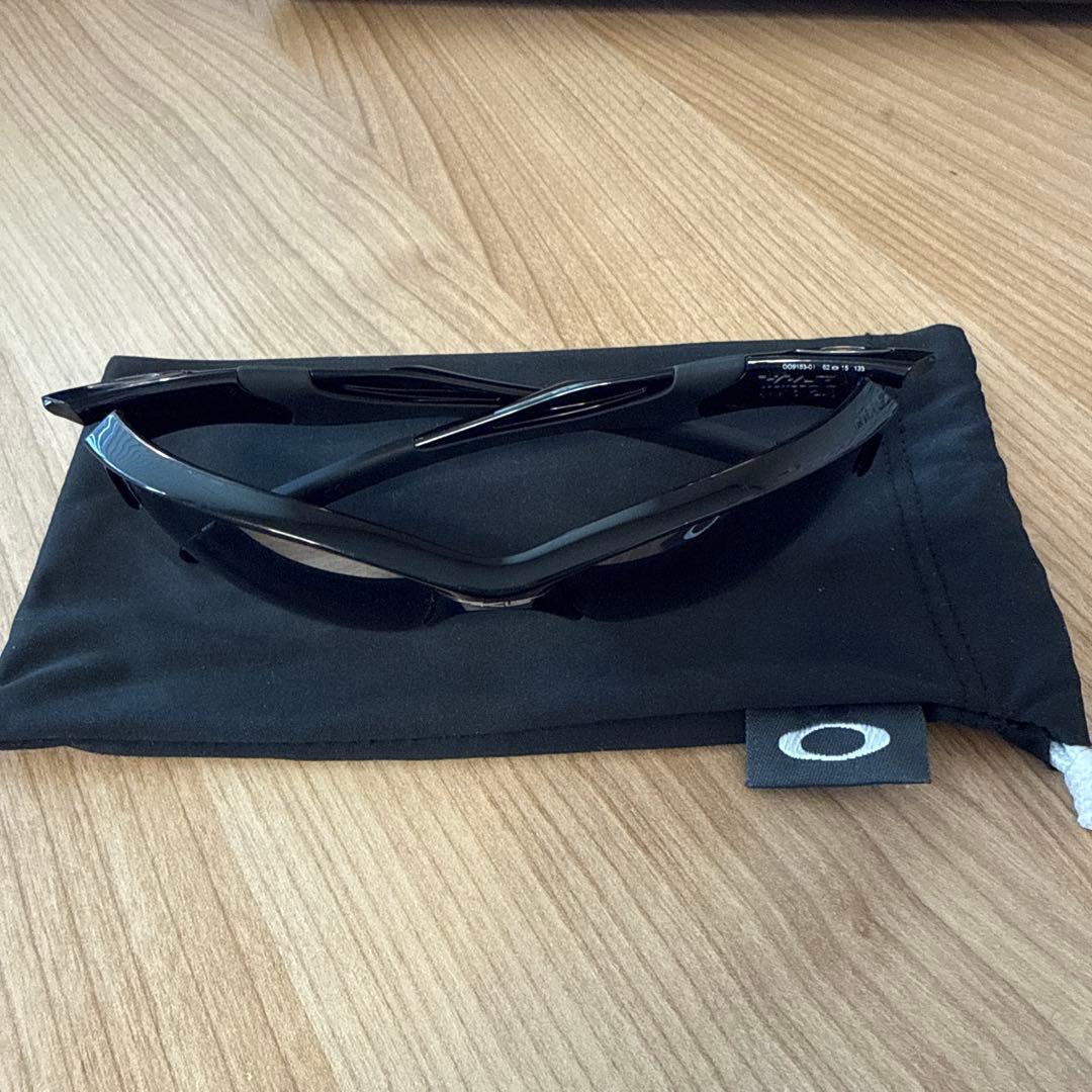 Oakley スポーツサングラス ブラック 偏光レンズ