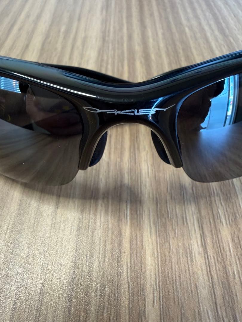 Oakley スポーツサングラス ブラック 偏光レンズ