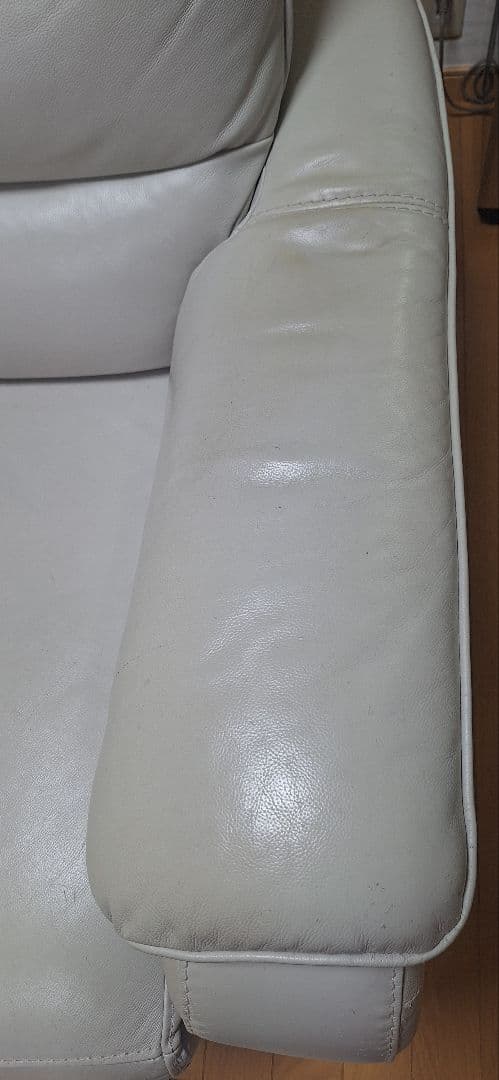 ニトリ電動ソファ（クローナ）3人掛けライトグレー_定価23万円①