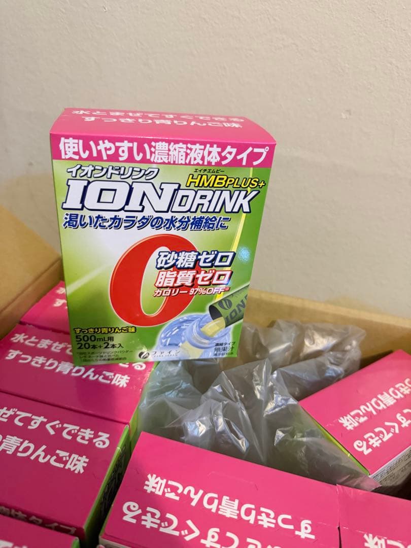 ファイン スポーツドリンクイオンドリンク HMBプラス 青りんご味 22本12個