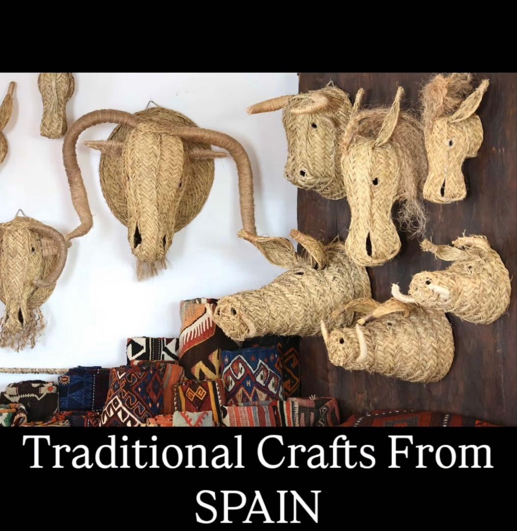 スペイン 手編み アニマルトロフィー 一点物