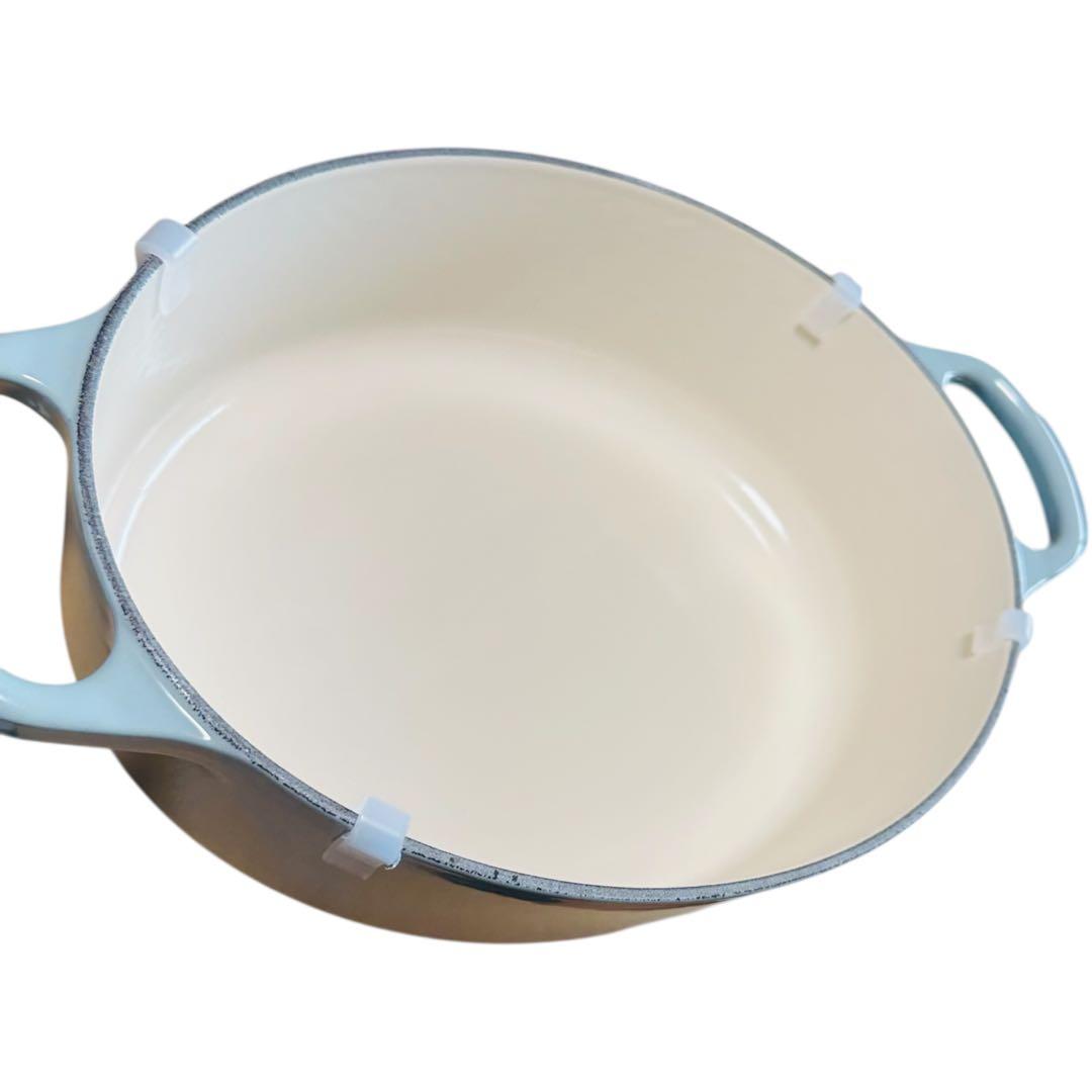 【新品】ル・クルーゼ　オーバル　27cm　シーソルト　両手鍋