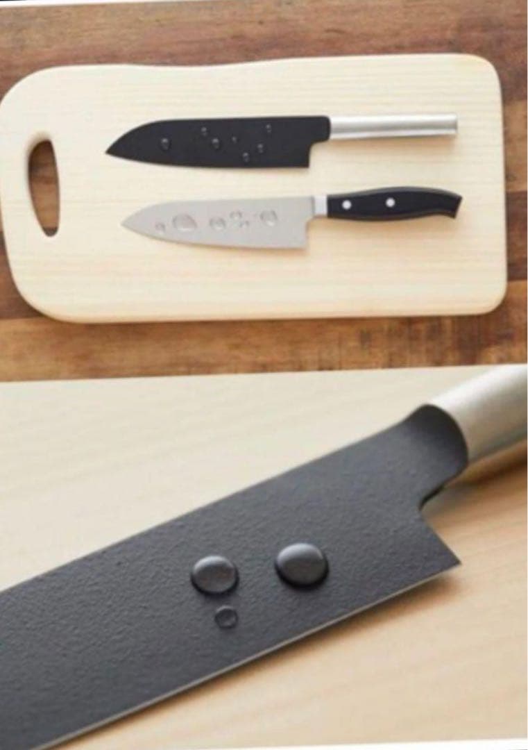 平野レミ監修 三徳包丁 黒い刃 ステンレスハンドル