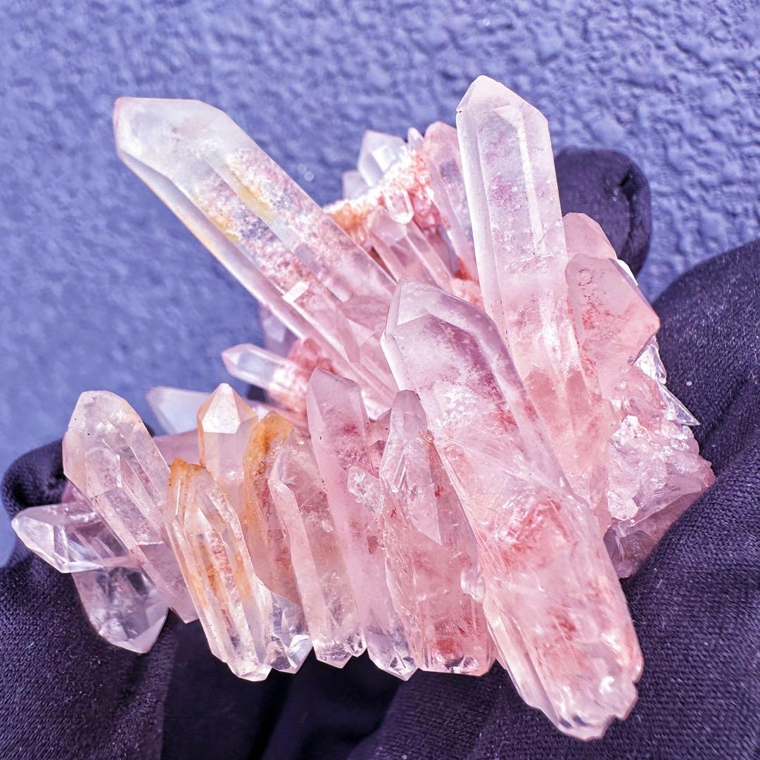 爆レア❗️浄化❗️超綺麗♡超強いパワー ピンク ヒマラヤ クラスター天然石A1458