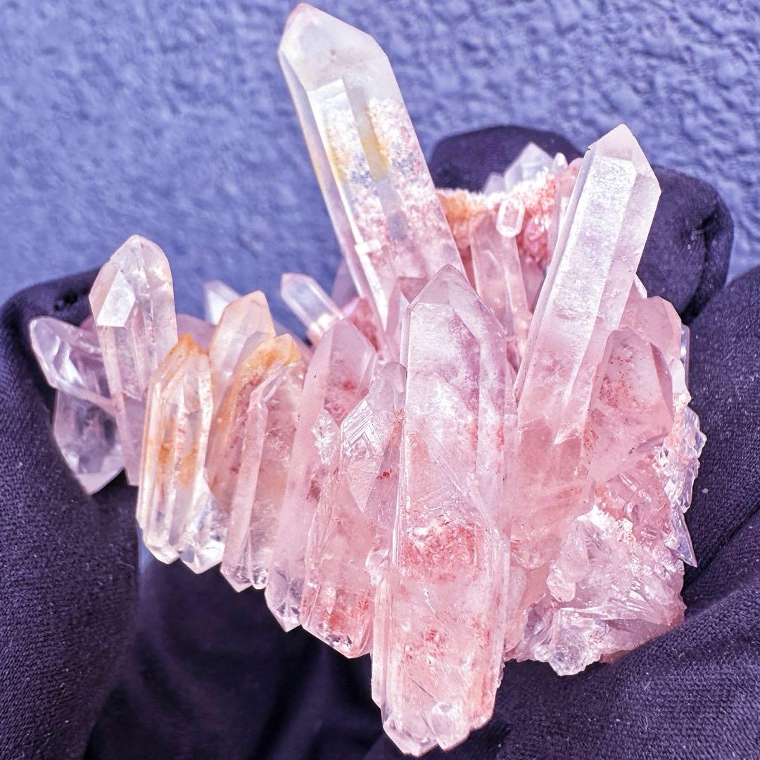 爆レア❗️浄化❗️超綺麗♡超強いパワー ピンク ヒマラヤ クラスター天然石A1458