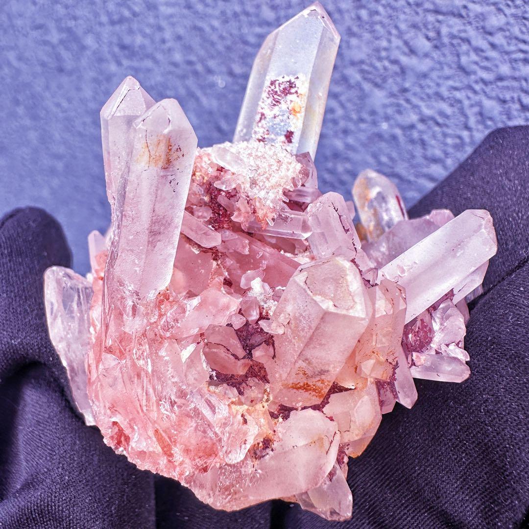 爆レア❗️浄化❗️超綺麗♡超強いパワー ピンク ヒマラヤ クラスター天然石A1458