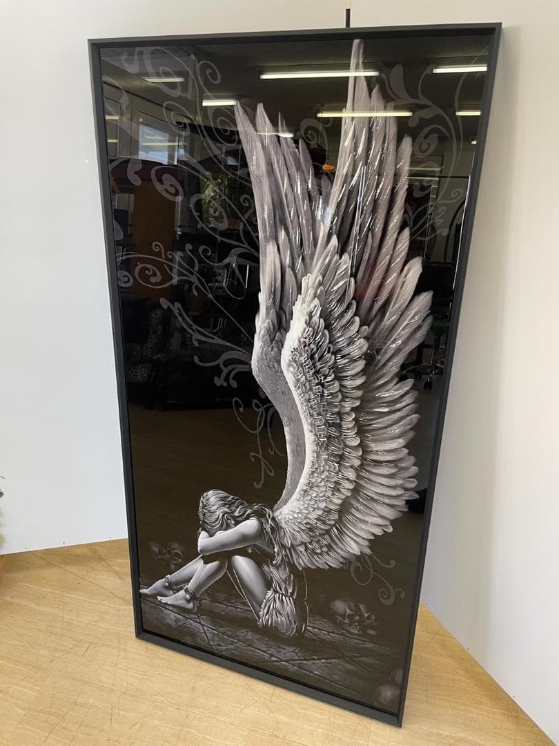 アートパネル　天使　エンジェル　ダーク　巨大　アート　絵画　絵　ポスター　壁掛け