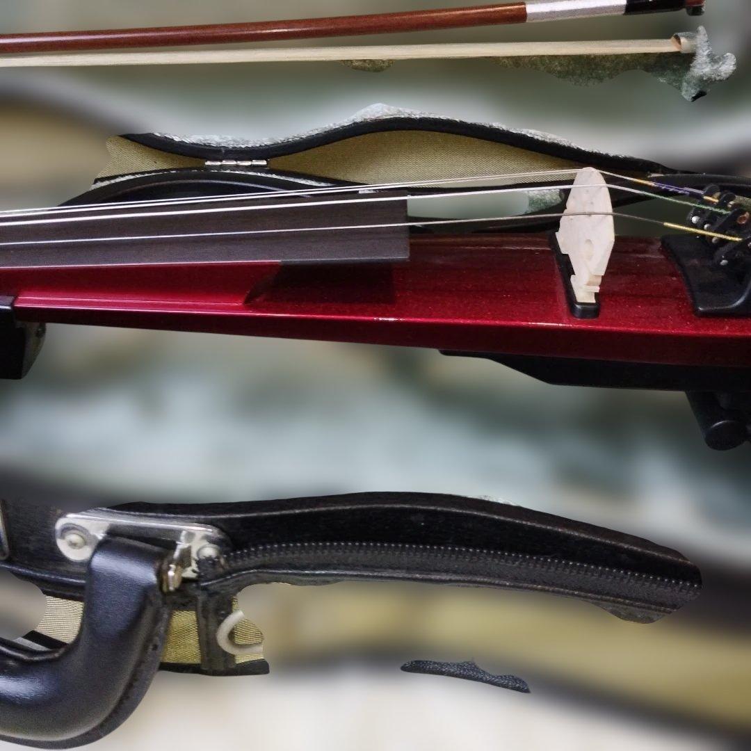 【極美品】YAMAHA SV-110 サイレントバイオリン 赤 付属品多数