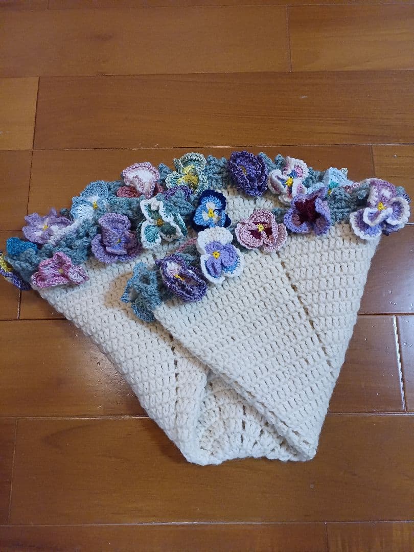 パンジーのブーケブランケット(参考商品)