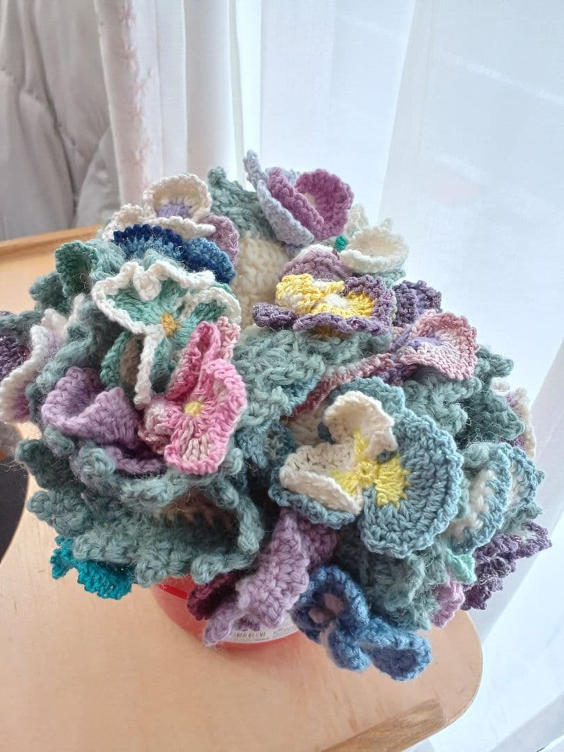 パンジーのブーケブランケット(参考商品)