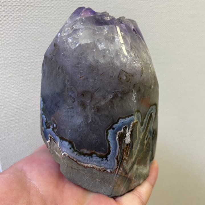 絶品☆濃紫の煌めき キラキラ☆アメジストクラスター　パワーストーンA630
