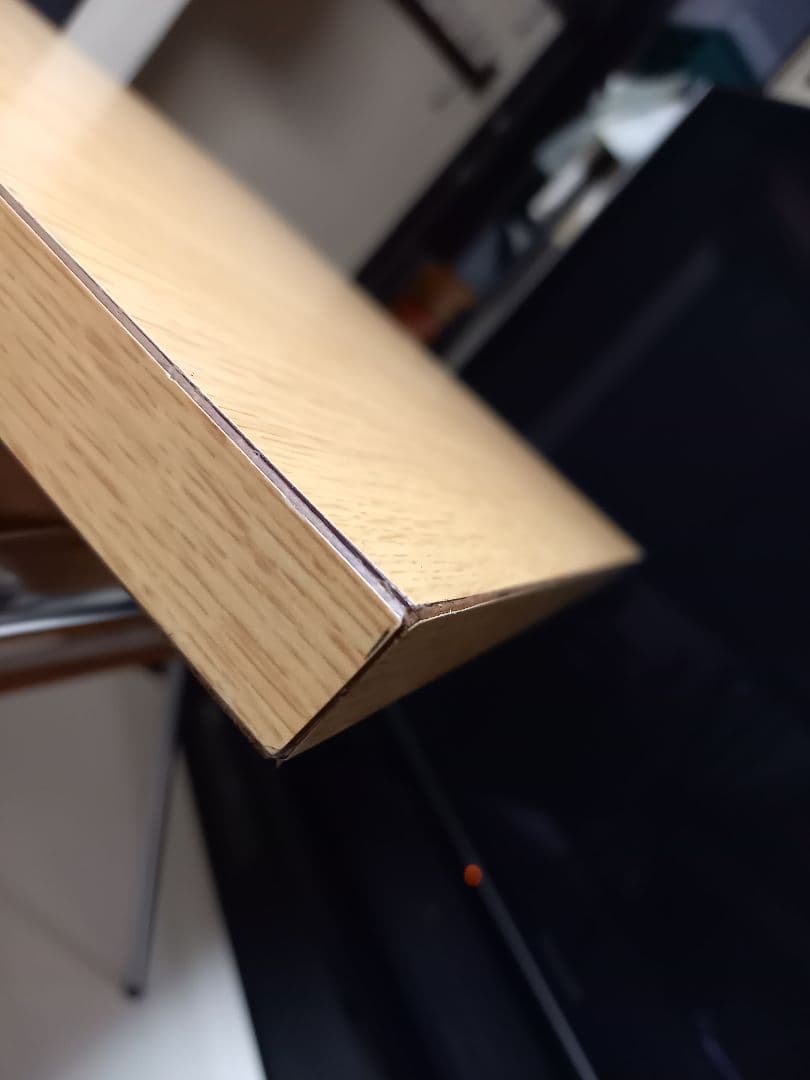 1980's　ミッドセンチュリー　モダン　メタル　ウッド　折り畳み式　テーブル