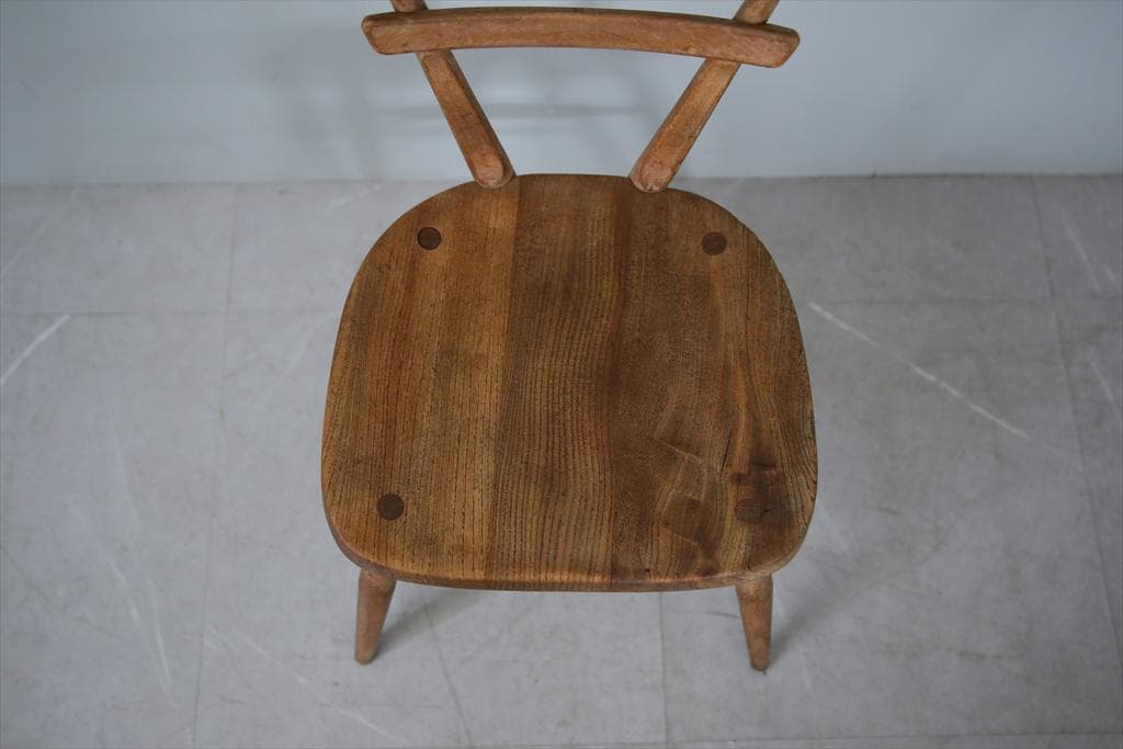 英国アンティークERCOLアーコールスタッキングチェア/子供イス91-130-2