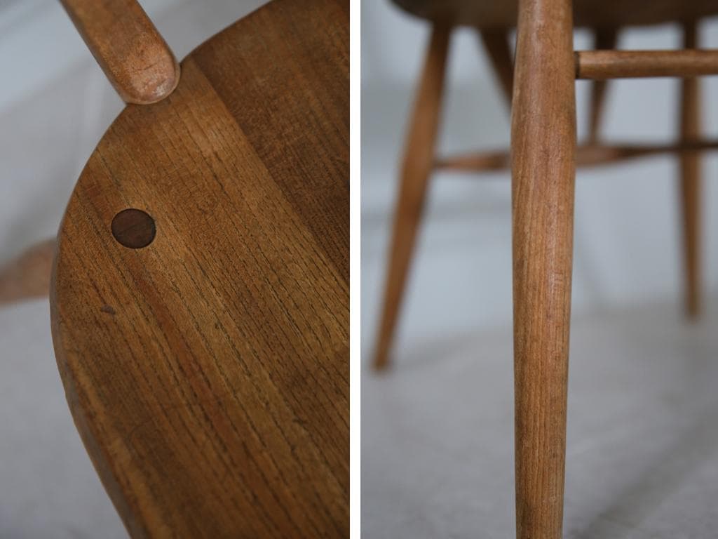 英国アンティークERCOLアーコールスタッキングチェア/子供イス91-130-2