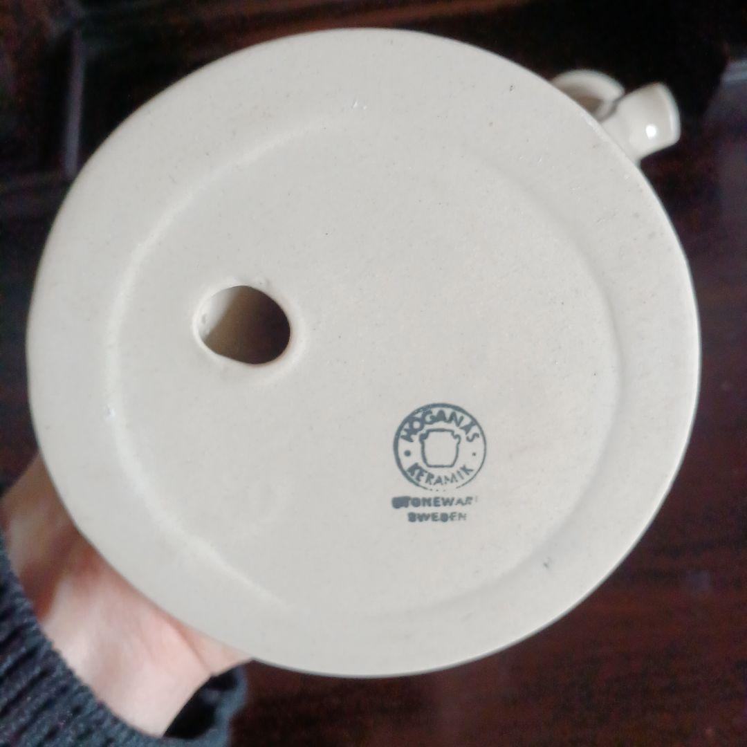 リサラーソン)　青い花の可愛い3本立てのキャンドルスタンド（訳あり)