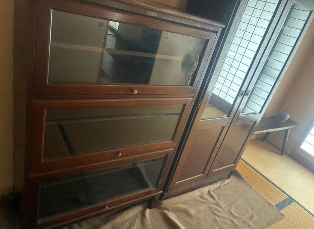 希少！Karf Library ガラス扉　キャビネット★ ビンテージ