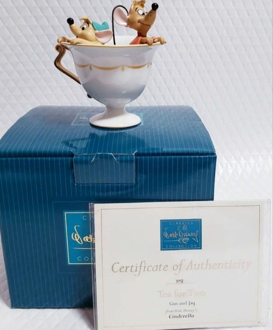WDCC シンデレラ ガスとジャック ティーカップ ディズニー フィギュア