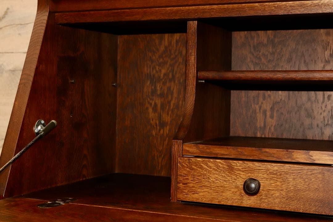 GMGS281○蝦夷民芸家具 / EZO えぞ民藝 ライティングビューロー デス