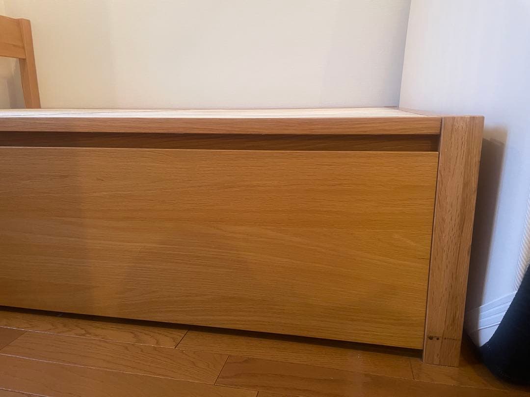 無印良品ダブルベッドフレーム収納付【2月末発送】