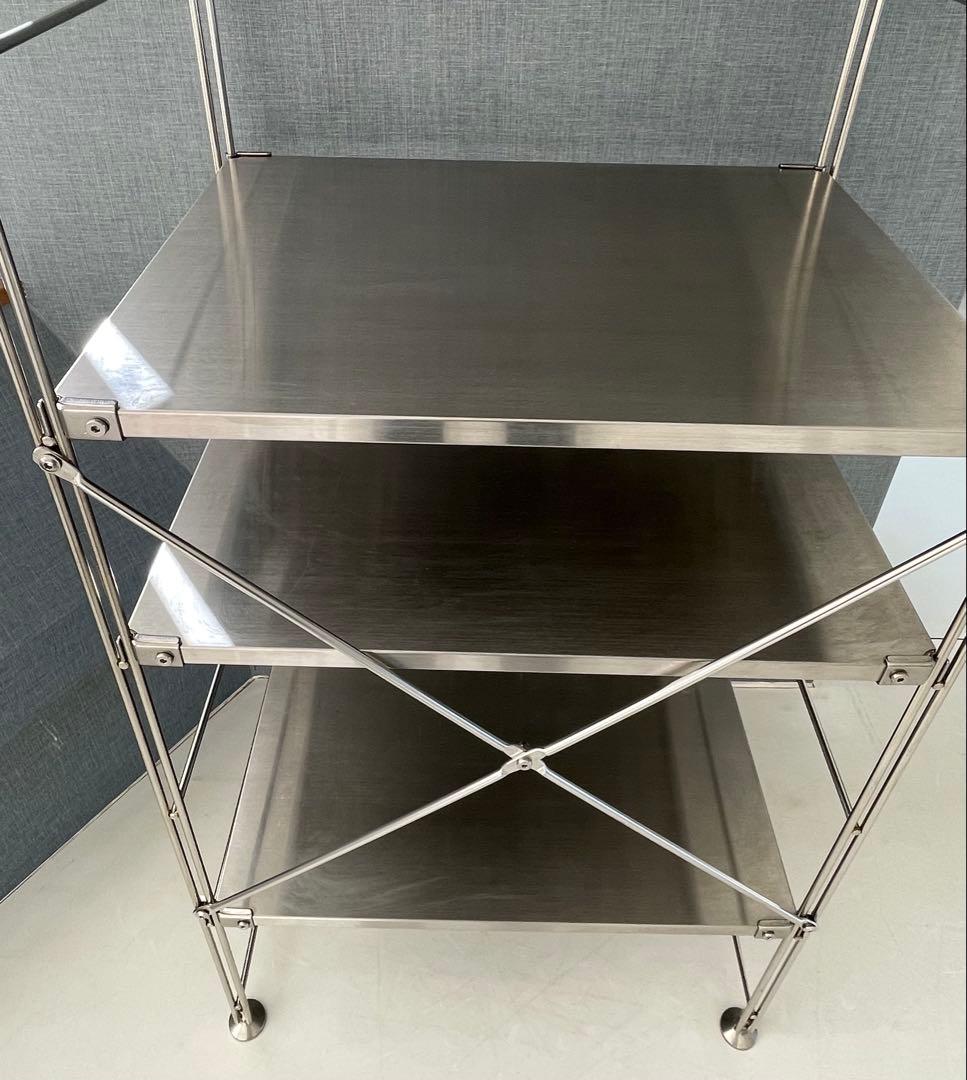 無印良品　ステンレスユニットシェルフ 4段