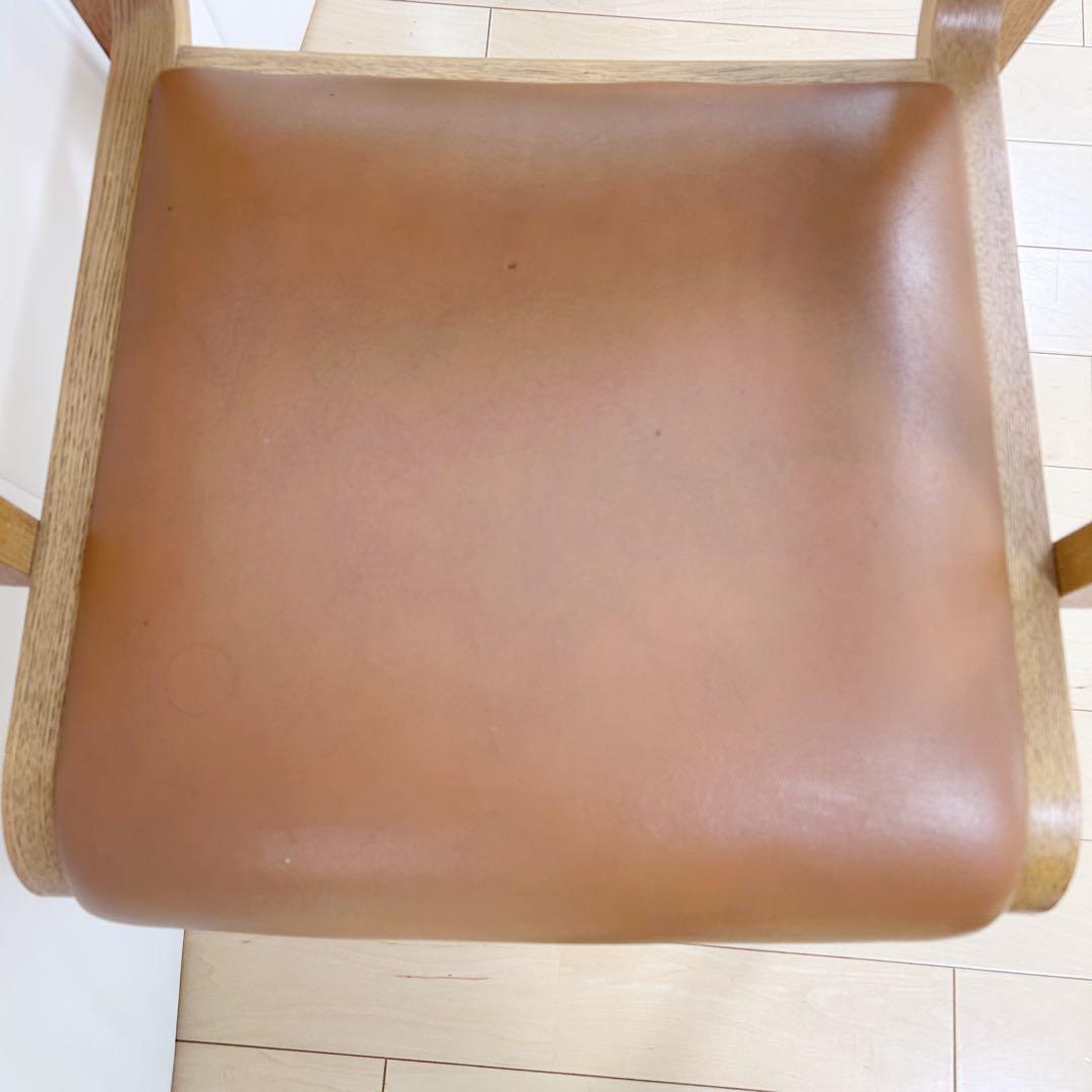 arflex NU 川上元美 オーク イタリア 本革 アームチェア アンティーク