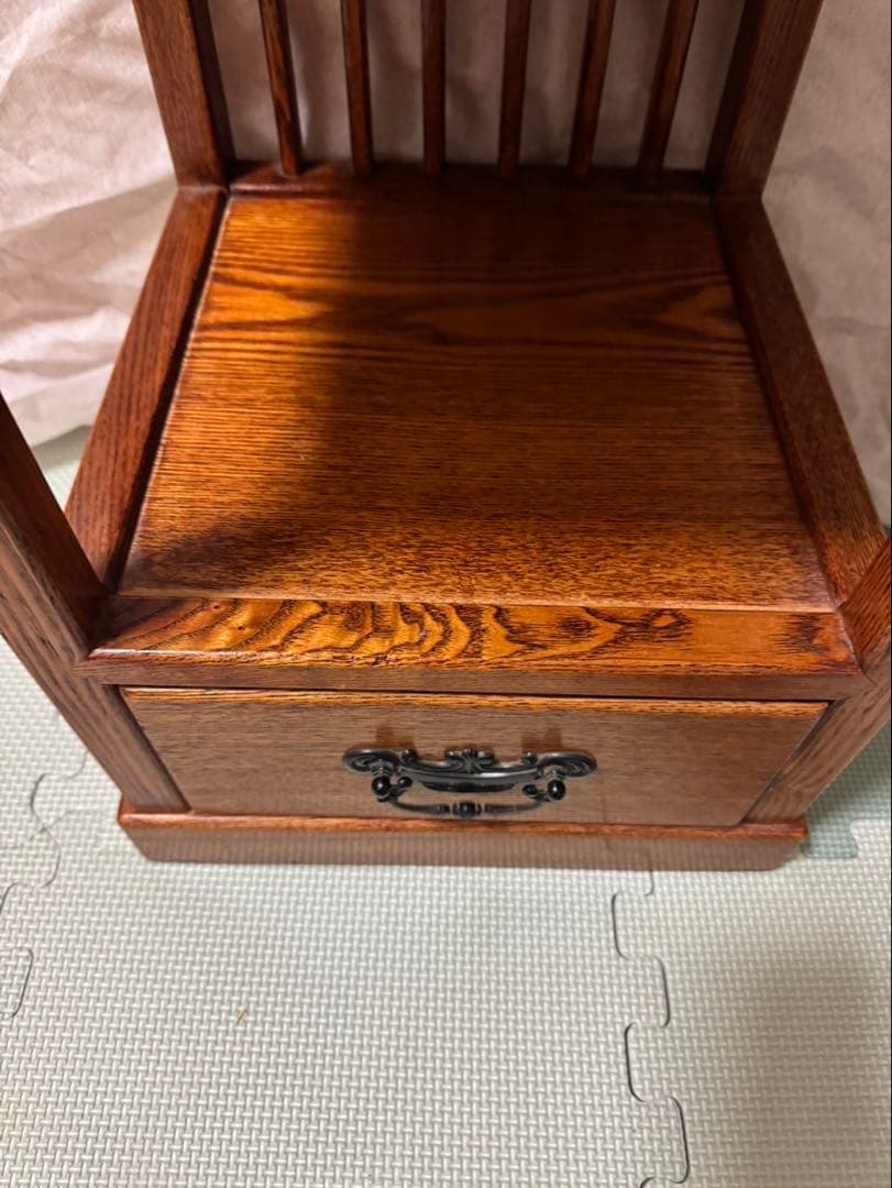 レトロ　アンティーク　3段棚　飾り棚　シェルフ