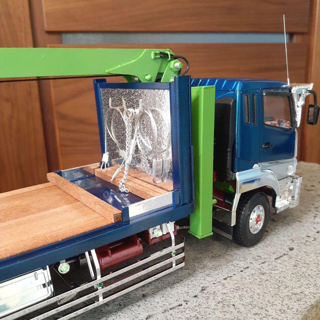 専用 デコトラプラモデル ユニック付き回送車 - メルカリ
