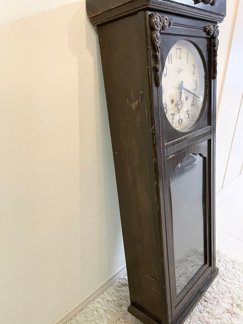 SEIKOSHA 精工舎　ボンボン時計　振り子時計 掛時計 昭和レトロ　ジャンク