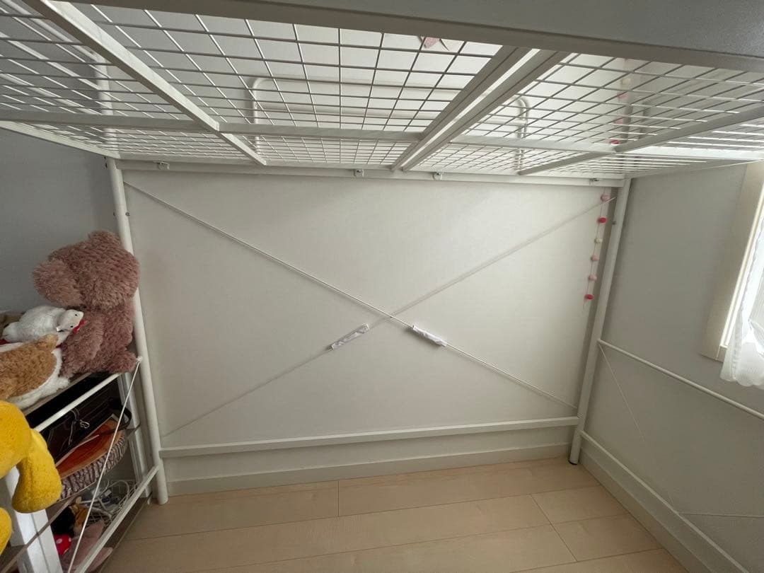 ホワイト ロフトベッド シングルサイズ【最終値下げ】