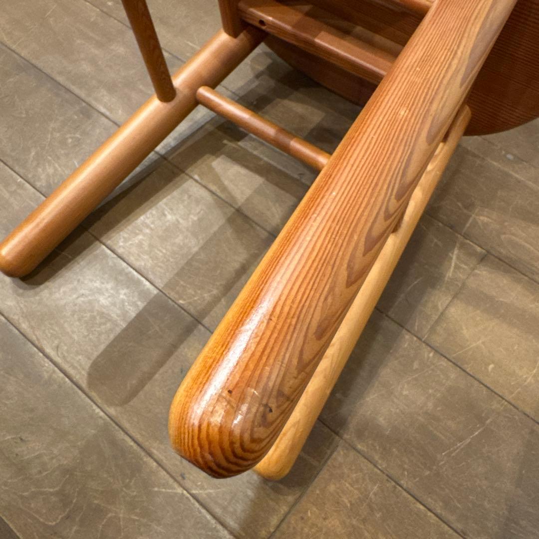 オーバルウッドスツール 北欧風デザイン