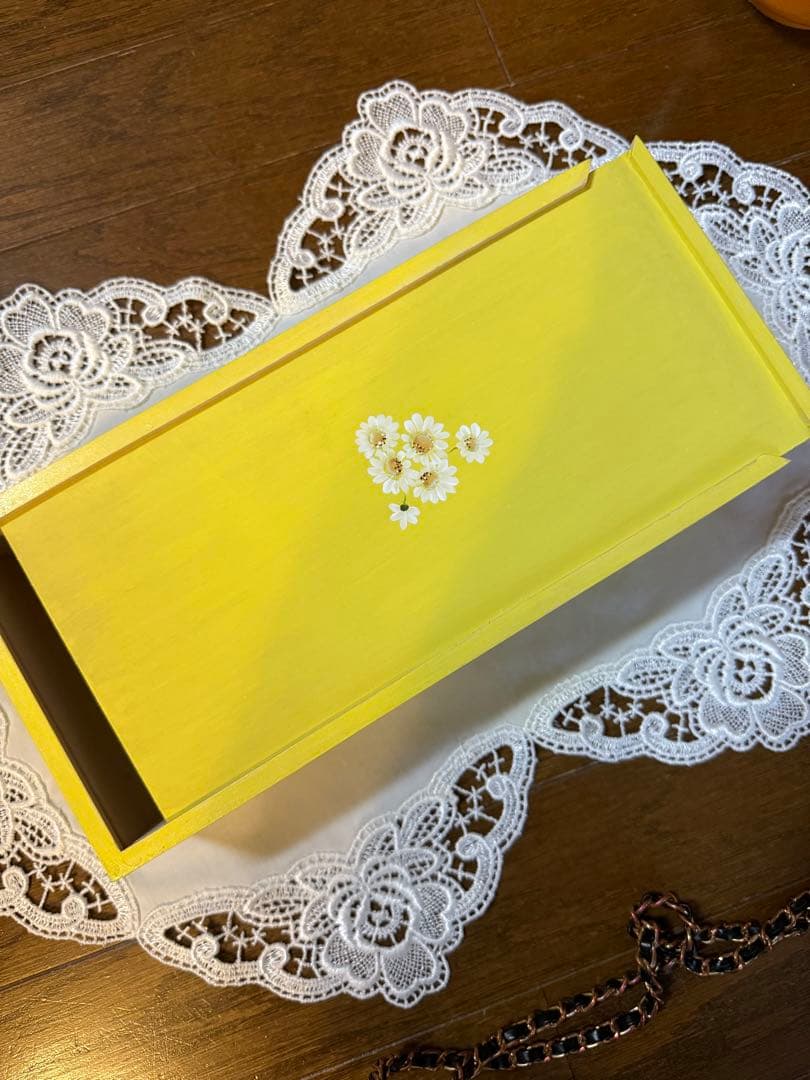 トールペイント作品　カラー柄　ティッシュボックス他　4点セット