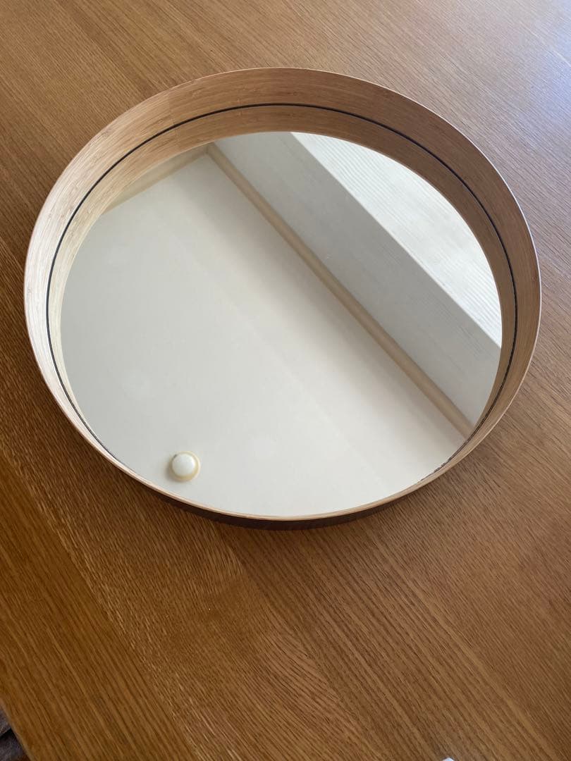 テオリ TEORI 壁掛けミラー ゼロ ZERO Mサイズ 墨色 鏡 丸型 姿見